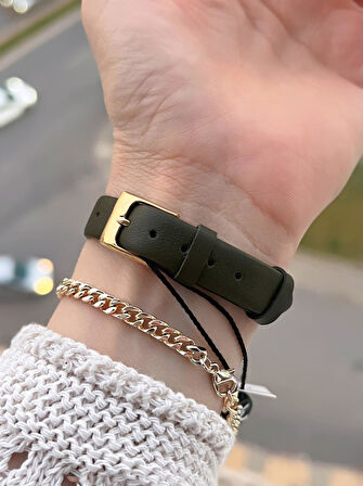 Daniel Klein Deri Kordonlu 2 Yıl Garantili 3 Atm Suya Dayanıklı Kadın Kol Saati+Bileklik BD.13939.4