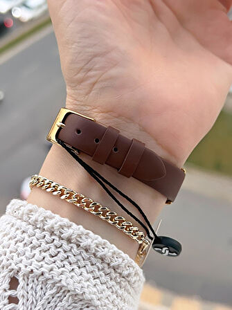 Daniel Klein Deri Kordonlu 2 Yıl Garantili 3 Atm Suya Dayanıklı Kadın Kol Saati+Bileklik BD.13939.3