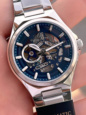 Bigotti Otomatik Ve Kurmalı Çelik Karatma Ve Renk Atma Yapmaz 5 Atm Erkek Kol Saati EBG.10692.3