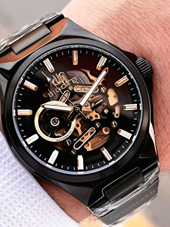 Bigotti Otomatik Ve Kurmalı Çelik Karatma Ve Renk Atma Yapmaz 5 Atm Erkek Kol Saati EBG.10683.4