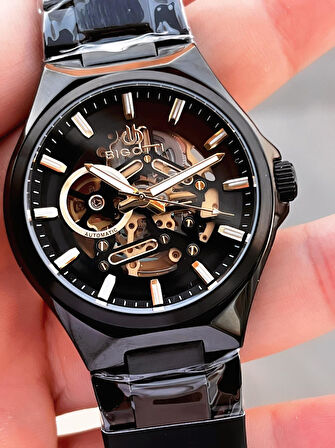 Bigotti Otomatik Ve Kurmalı Çelik Karatma Ve Renk Atma Yapmaz 5 Atm Erkek Kol Saati EBG.10683.4