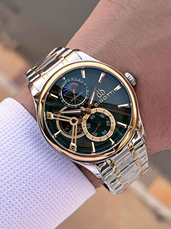 Bigotti Otomatik Ve Kurmalı Çelik Karatma Ve Renk Atma Yapmaz 5 Atm Erkek Kol Saati EBG.10683.4