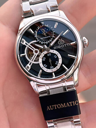 Bigotti Otomatik Ve Kurmalı Çelik Karatma Ve Renk Atma Yapmaz 5 Atm Erkek Kol Saati EBG.10683.2