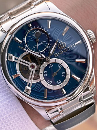 Bigotti Otomatik Ve Kurmalı Çelik Karatma Ve Renk Atma Yapmaz 5 Atm Erkek Kol Saati EBG.10683.3