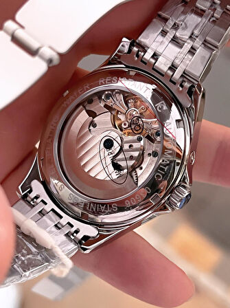 Ferrucci Otomatik Ve Kurmalı Güneş Ve Mehtap Kadranlı Çelik Kordonlu Erkek Kol Saati BFC.03606.2