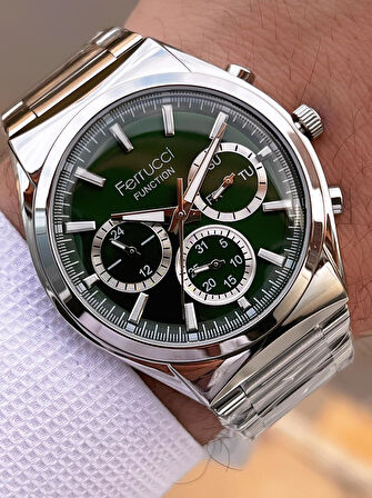 Ferrucci 2 Yıl Garantili Çelik Kordon İç Kadran Özellikleri Aktif 3 Atm Erkek Kol Saati EF.03517.4