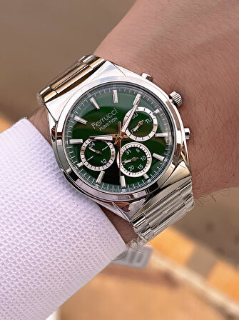 Ferrucci 2 Yıl Garantili Çelik Kordon İç Kadran Özellikleri Aktif 3 Atm Erkek Kol Saati EF.03517.4