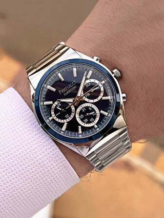 Ferrucci 2 Yıl Garantili Çelik Kordon İç Kadran Özellikleri Aktif 3 Atm Erkek Kol Saati EF.03517.2