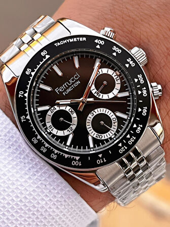 Ferrucci 2 Yıl Garantili Çelik Kordon İç Kadran Özellikleri Aktif 3 Atm Erkek Kol Saati EF.03648.4