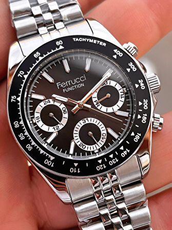 Ferrucci 2 Yıl Garantili Çelik Kordon İç Kadran Özellikleri Aktif 3 Atm Erkek Kol Saati EF.03648.4