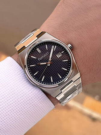 Ferrucci Nişan Ve Takım Elbiselere Özel Takvimli Kadran 2 Yıl Garantili Spor Erkek Kol Saati J3625.3