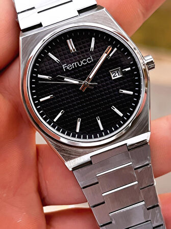 Ferrucci Nişan Ve Takım Elbiselere Özel Takvimli Kadran 2 Yıl Garantili Spor Erkek Kol Saati J3625.3