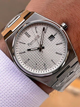 Ferrucci Nişan Ve Takım Elbiselere Özel Takvimli Kadran 2 Yıl Garantili Spor Erkek Kol Saati J3625.1