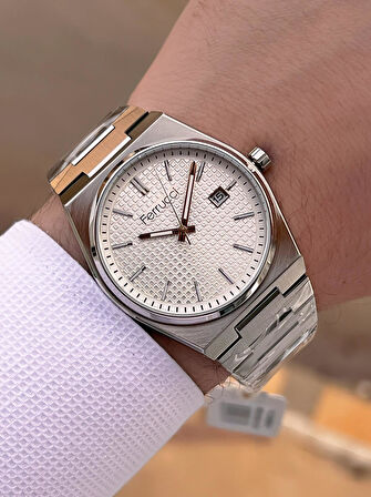 Ferrucci Nişan Ve Takım Elbiselere Özel Takvimli Kadran 2 Yıl Garantili Spor Erkek Kol Saati J3625.1