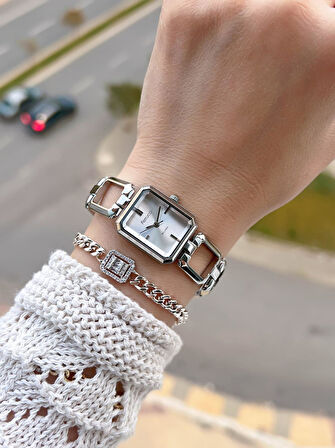 Ferrucci Vintage Mini Çelik Kordon 2 Yıl Garantili Yeni Sezon 30 Mt Suya Dayanıklı Kadın Kol Saati B.03603.3