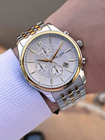 Tom Jones Bileklik Hediyeli Çelik Kordon 3 Atm Suya Dayanıklı 2 Yıl Garantili Erkek Kol Saati 10080.4