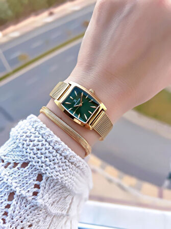 Daniel Klein Çelik Hasır Kordon 2 Yıl Garantili 3Atm Suya Dayanıklı Kadın Kol Saati+Bileklik B141194