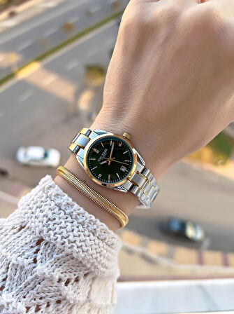 Tom Jones Çelik Kordon Kararma Renk Atma Yapmaz 3 Atm Suya Dayanıklı Kadın Kol Saati BTJ.YN10059.4