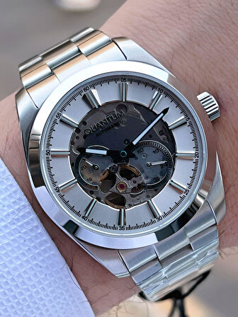 Quantum Otomatik Mekanizma Sapphire Cizilmez Cam Çelik Kordon 10 Atm Erkek Kol Saat EMG.1132.340