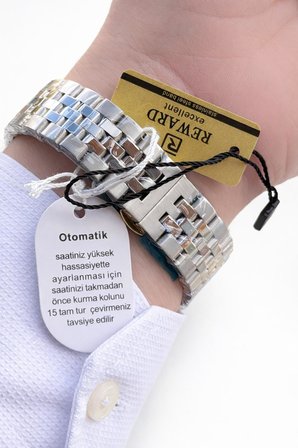 Reward 2 Yıl Garantili Otomatik Mekanizma İtalyan Bileklik Hediyeli Erkek Kol Saati W.147646.2