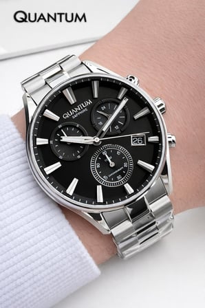 Quantum Sapphire Camlı İtalyan Bileklik Hediyeli 2 Yıl Garantili 10 Atm Erkek Kol Saati 1193.350