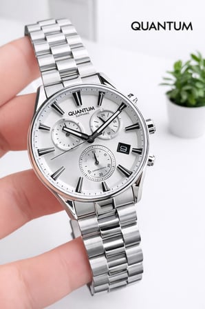 Quantum Sapphire Camlı İtalyan Bileklik Hediyeli 2 Yıl Garantili 10 Atm Erkek Kol Saati 1193.330