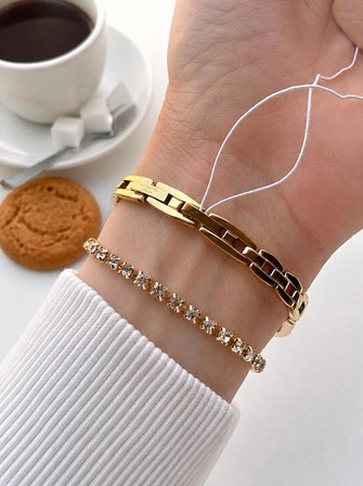 Lee Cooper Gold Minimal İnce Bilezik Kadın Kol Saati Şık Ve Zarif 2 yıl Garantili+Bileklik C8353.120