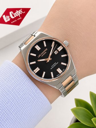 Lee Cooper 2 Yıl Garantili Takvimli Kadran Bileklik Hediyeli  Erkek Kol Saati E8325.550