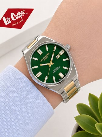 Lee Cooper 2 Yıl Garantili Takvimli Kadran Bileklik Hediyeli  Erkek Kol Saati E8325.270