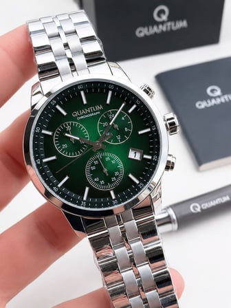 Quantum Sapphire Cam İtalyan Bileklikli 10 Atm Suya Dayanıklı 2 Yıl Garantili Erkek Kol Saati 1008YL