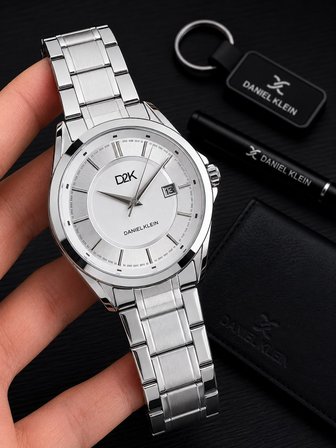 Daniel Klein Nişan Ve Damat Saati Çelik Kordon 2 Yıl Garantili 3 Atm Erkek Kol Saati EDK.14491.1
