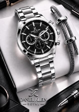 Daniel Klein Premium Çelik Kordon 2 Yıl Garantili 3 Atm Suya Dayanıklı Erkek Kol Saati EDK.R11095.2