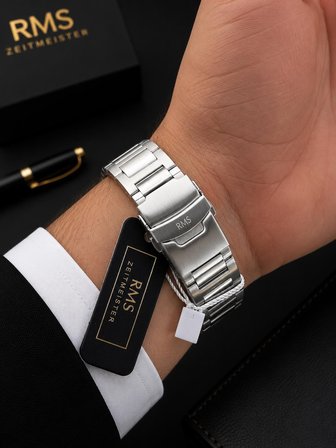 RMS Romanson Premium Erkek Kol Saati Çelik Kordon 5 ATM Su Geçirmez Kronometreli Kadran AG2134.115