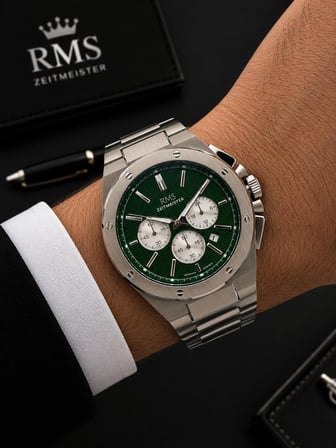 RMS Romanson Premium Erkek Kol Saati Çelik Kordon 5 ATM Su Geçirmez Kronometreli Kadran AG2134.19