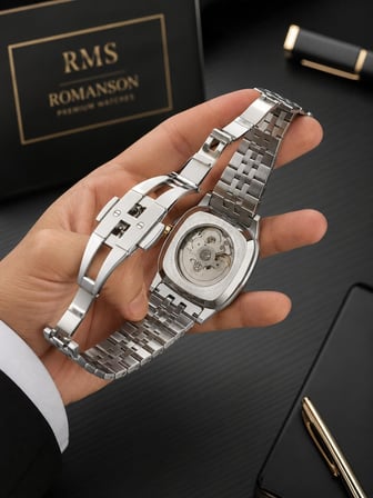 Romanson Otomatik Mekanizmalı Premium Erkek Kol Saati 5 ATM Suya Dayanıklı 2 Yıl Garantili RM2233.99