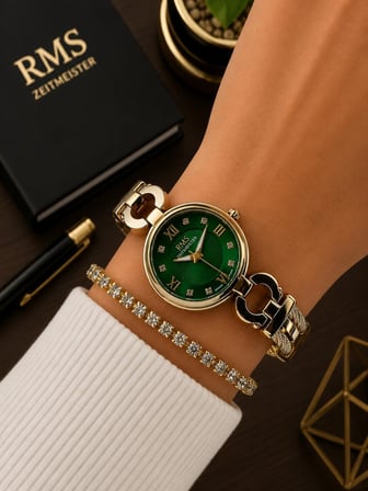 RMS Romanson Premium Seri Özel Tasarım Kordon 2 Yıl Garantili 3Atm Kadın Kol Saati+Bileklik A2234.29