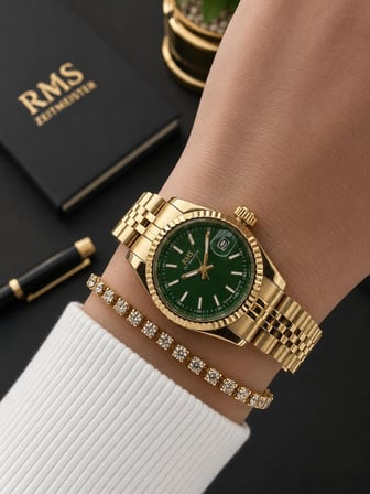 RMS Romanson Vintage Mini Kasa Özel Kordon 2 Yıl Garantili 3 Atm Kadın Kol Saati+Bileklik A2145.29