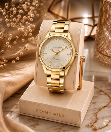 Frank Alex Kadın Kol Saati Çelik Kordon 3 ATM Su Geçirmez Premium Bileklik Hediyeli Saat K07321.05