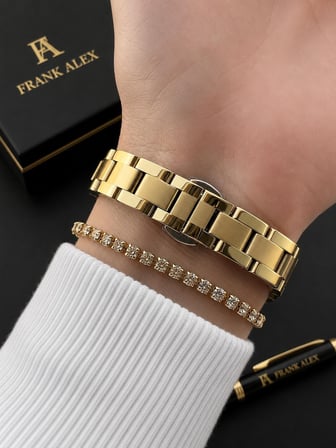 Frank Alex Kadın Kol Saati Çelik Kordon 3 ATM Su Geçirmez Premium Bileklik Hediyeli Saat K07321.05