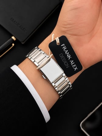 Frank Alex Design Erkek Kol Saati Çelik Kordon Takvimli Kadran Şık Premium 2 Yıl Garantili E07275.2