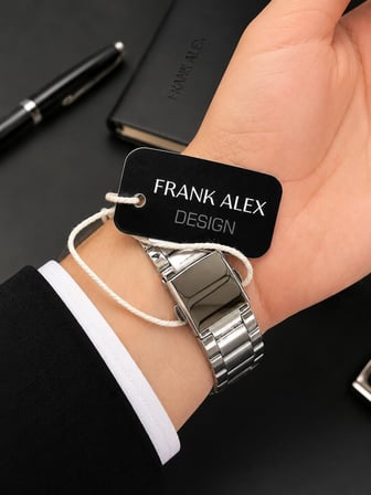 Frank Alex Design Erkek Kol Saati Çelik Kordon Takvimli Kadran Şık Premium 2 Yıl Garantili E07275.1
