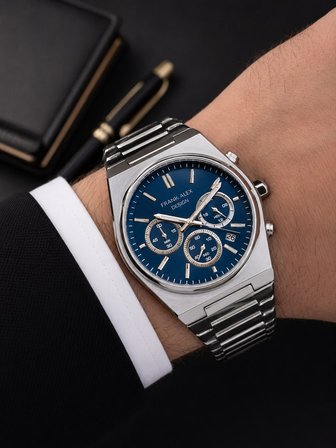 Frank Alex Kadran Fonksiyonları Aktif Premium Erkek Kol Saati Çelik Kordon 2 Yıl Garantili E07274.4