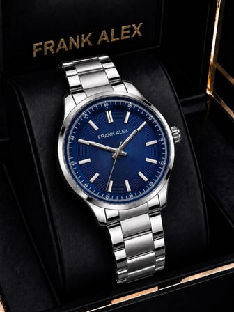 Frank Alex Takım Elbiseye Özel Premium Erkek Kol Saati Çelik Kordon 2 Yıl Garantili E07325.2