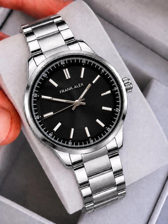 Frank Alex Takım Elbiseye Özel Premium Erkek Kol Saati Çelik Kordon 2 Yıl Garantili E07325.3