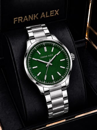 Frank Alex Takım Elbiseye Özel Premium Erkek Kol Saati Çelik Kordon 2 Yıl Garantili E07325.5