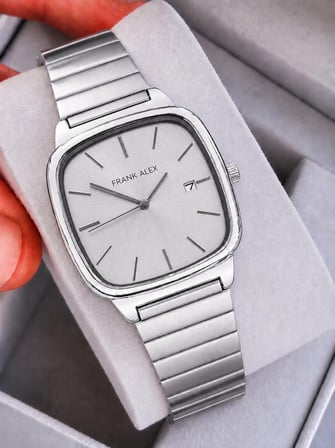 Frank Alex Takım Elbiseye Özel Premium Erkek Kol Saati Çelik Kordon 2 Yıl Garantili E07326.4