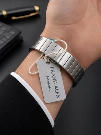 Frank Alex Takım Elbiseye Özel Premium Erkek Kol Saati Çelik Kordon 2 Yıl Garantili E07326.4