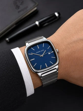 Frank Alex Takım Elbiseye Özel Premium Erkek Kol Saati Çelik Kordon 2 Yıl Garantili E07326.2