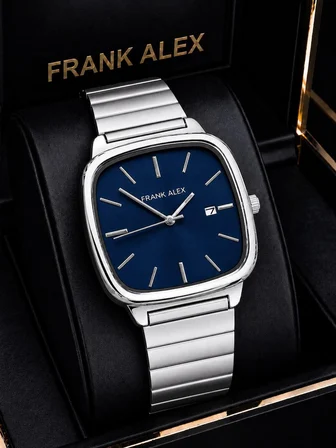 Frank Alex Takım Elbiseye Özel Premium Erkek Kol Saati Çelik Kordon 2 Yıl Garantili E07326.2