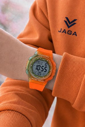 JAGA Unisex Dijital Genç Ve Çocuklara Özel Kol Saati 50 Mt Su Geçirmez Alarm Ve Kronometreli JG.15